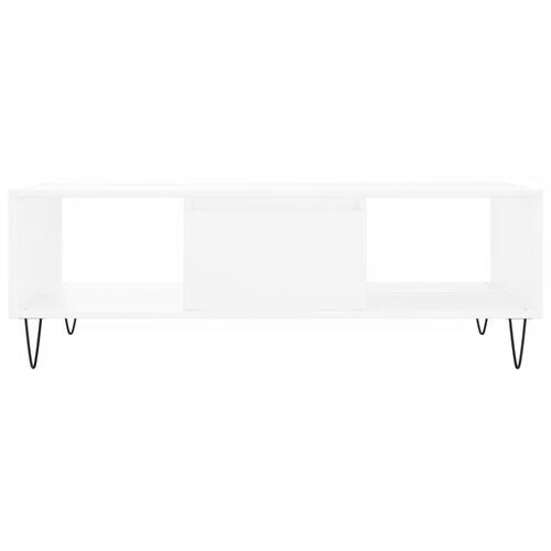 Sofabord 104x60x35 cm konstrueret træ hvid