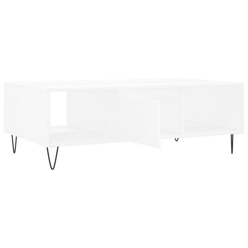 Sofabord 104x60x35 cm konstrueret træ hvid