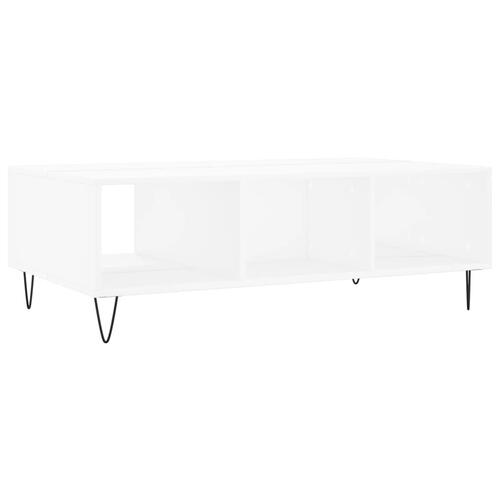 Sofabord 104x60x35 cm konstrueret træ hvid