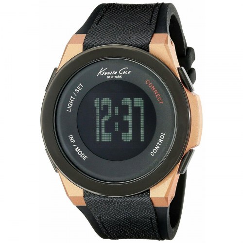 Kenneth Cole herreur 10022939 - Ø 47 mm, sort/bronze