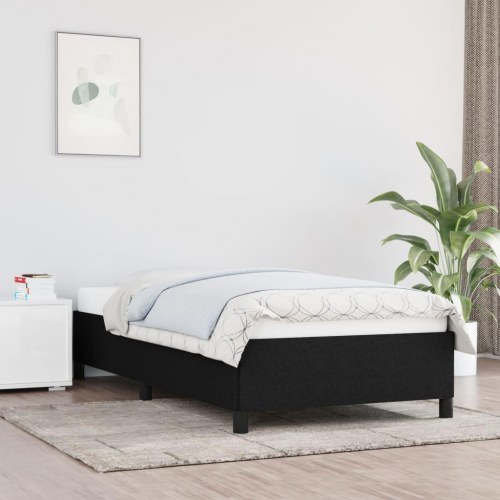 Sengeramme uden madras 90×190 cm - stof, sort