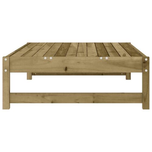 Udendørs fodskammel 120x80 cm imprægneret fyrretræ