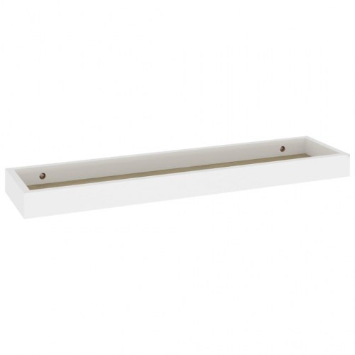 Svævehylder 2 stk. 60x15x4 cm MDF egetræsfarvet og hvid