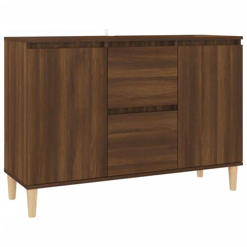 Skænk 101x35x70 cm konstrueret træ brun egetræsfarve