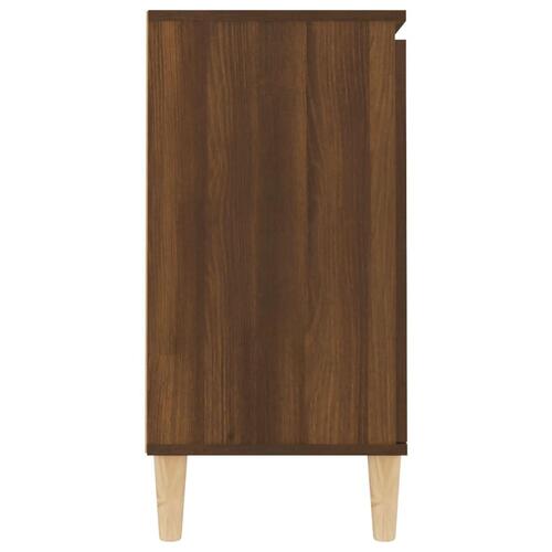 Skænk 101x35x70 cm konstrueret træ brun egetræsfarve