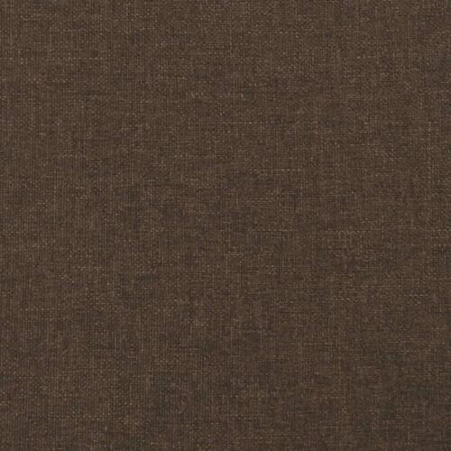 Sengeramme uden madras Mørkebrun 90x190 cm Stof
