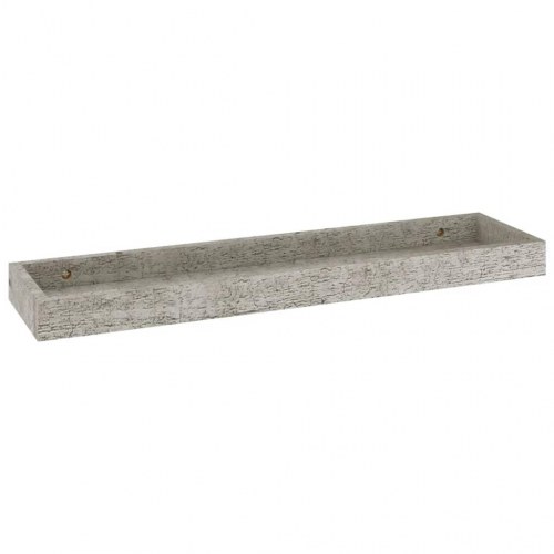 Svævehylder 2 stk. 60x15x4 cm MDF betongrå