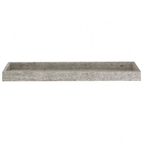 Svævehylder 2 stk. 60x15x4 cm MDF betongrå