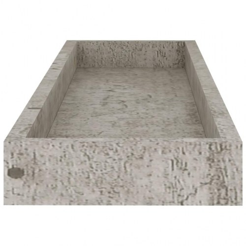 Svævehylder 2 stk. 60x15x4 cm MDF betongrå