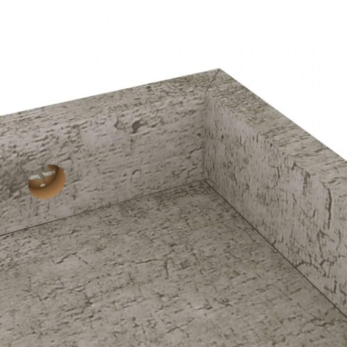 Svævehylder 2 stk. 60x15x4 cm MDF betongrå