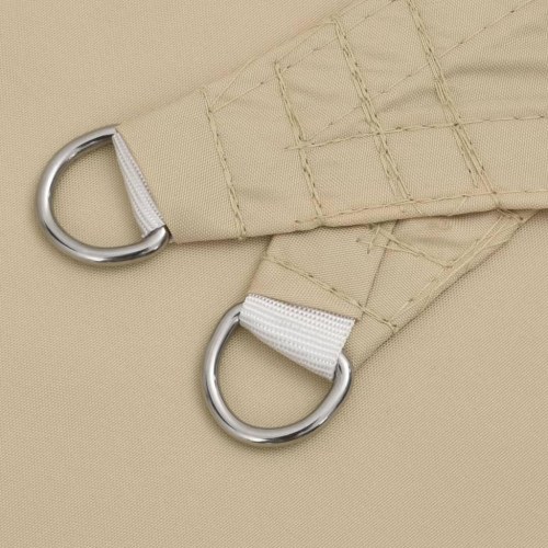 Solsejl Oxfordstof firkantet 3,6 x 3,6 m beige