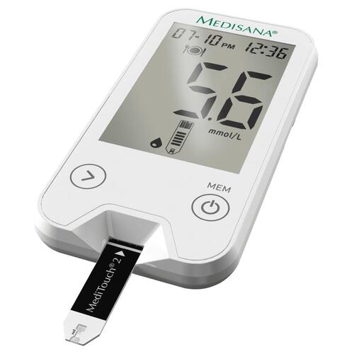 blodsukkerapparat MediTouch 2 mmol/L hvid
