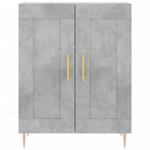 Skænk 69,5x34x90 cm konstrueret træ betongrå