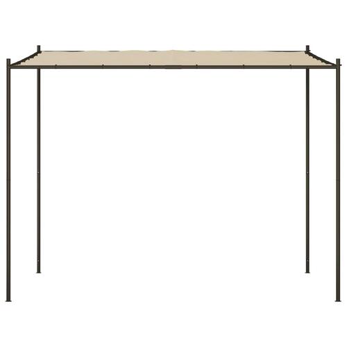 Pavillon 3x3 m 180 g/m² stof og stål beige