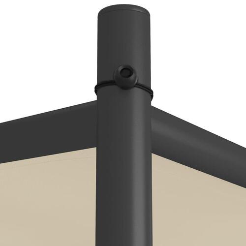 Pavillon 3x3 m 180 g/m² stof og stål beige