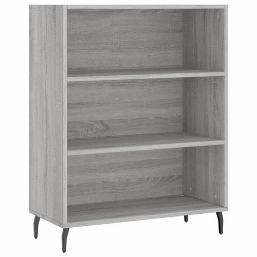 Reol 69,5x32,5x180 cm konstrueret træ grå sonoma-eg