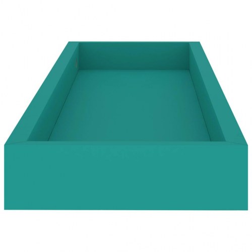Svævehylder 2 stk. 60x15x4 cm MDF blå