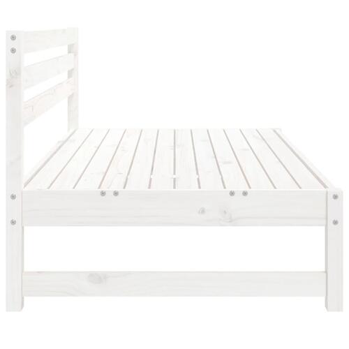 Midtermoduler til havesofa 2 stk. 120x80 cm massivt fyr hvid