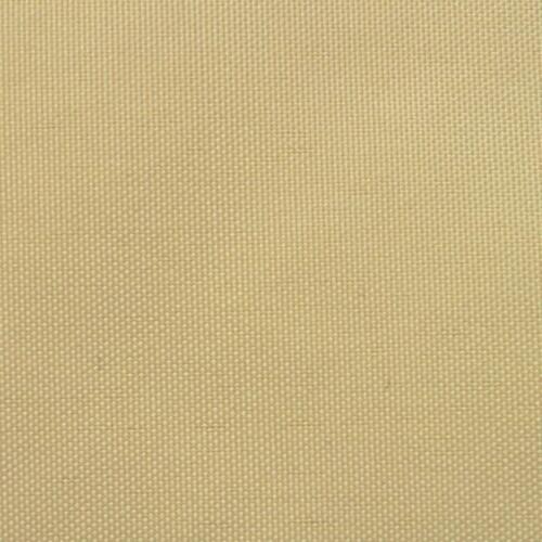 Solsejl Oxfordstof rektangulær 2 x 4 m beige