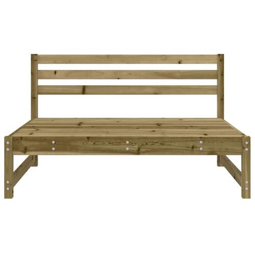 Midtermoduler til havesofa 2 stk. 120x80 cm imprægneret fyr