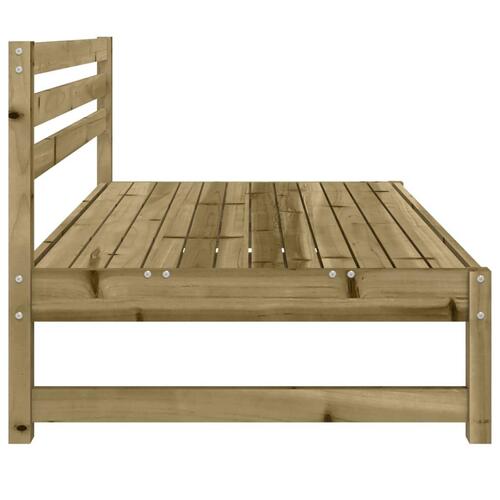 Midtermoduler til havesofa 2 stk. 120x80 cm imprægneret fyr