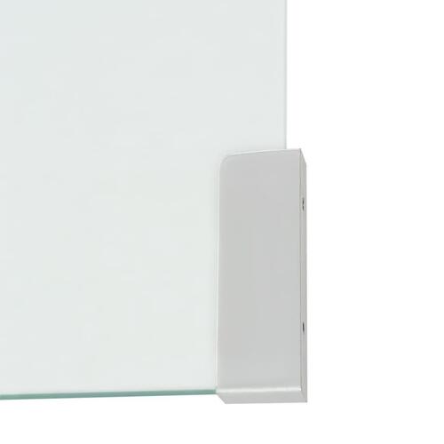 Sofabord 98x45x30 cm hærdet glas transparent