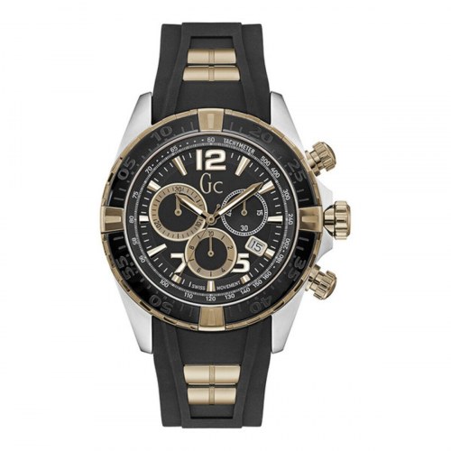 GC Watches herreur Y02011G2 - sort kronograf, 45 mm