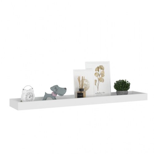Svævehylder 2 stk. 80x15x4 cm MDF hvid