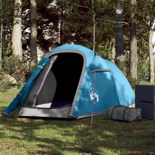 2-personers campingtelt vandafvisende blå