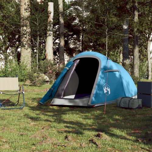 2-personers campingtelt vandafvisende blå