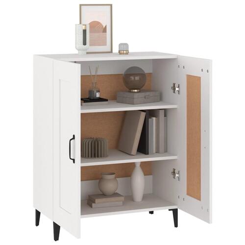 Skænk 69,5x34x90 cm konstrueret træ hvid