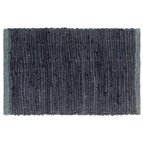 Dækkeservietter 6 stk. 30 x 45 cm bomuld chindi antracitgrå