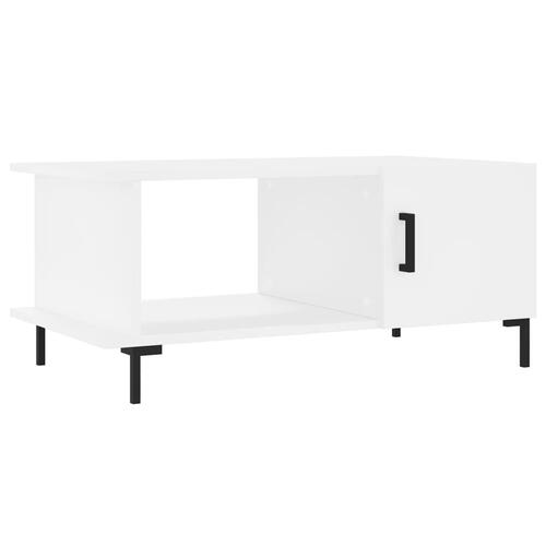 Sofabord 90x50x40 cm konstrueret træ hvid