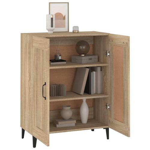 Skænk 69,5x34x90 cm konstrueret træ sonoma-eg