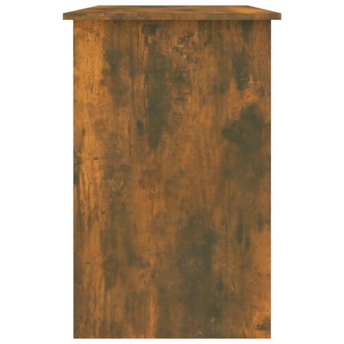 Skrivebord 100x50x76 cm konstrueret træ røget egetræsfarve