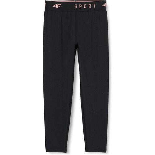 Sport leggings til børn 4F Sort 11-12 år
