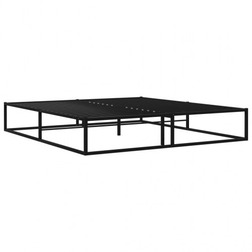 Sengestel 180×200 cm i metal - sort