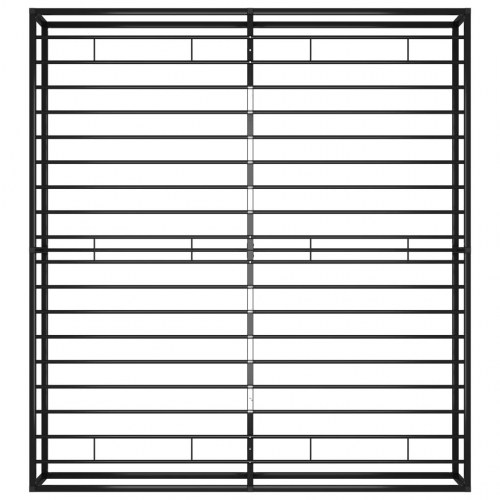 Sengestel 180×200 cm i metal - sort
