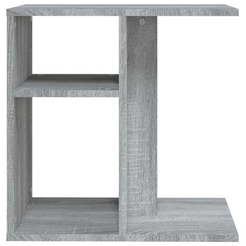 Sidebord 50x30x50 cm konstrueret træ grå sonoma-eg