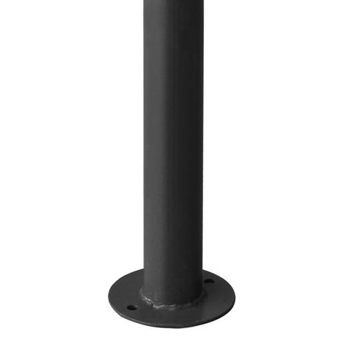 Pavillon 4x4 m 180 g/m² stof og stål antracitgrå
