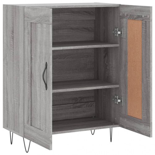 Skænk i konstrueret træ - 69,5 × 34 × 90 cm, grå sonoma-eg