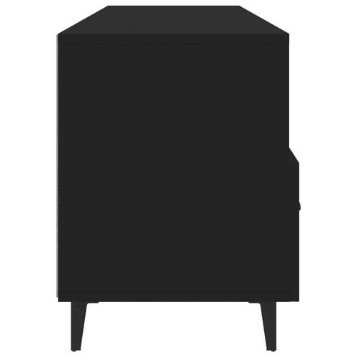 Tv-bord 102x35x50 cm konstrueret træ sort