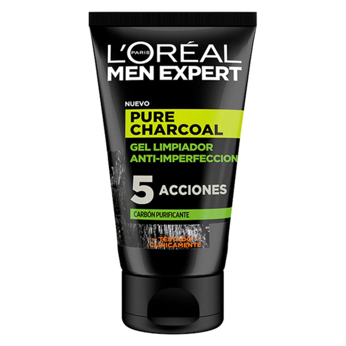 Ansigtsrens gel til mænd L'Oreal Men Expert Pure Charcoal 100 ml