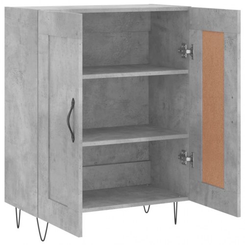 Skænk i konstrueret træ - 69,5 × 34 × 90 cm, betongrå