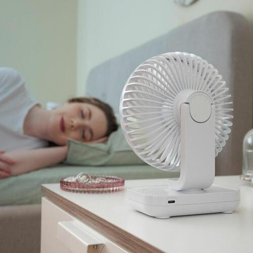 Genopladelig bordventilator Fanrec Ø5,4'' 3600 mAh / 13,3 W
