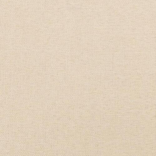 Springmadras med pocketfjedre 90x190x20 cm stof cremefarvet