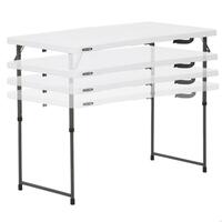 Sammenklappeligt bord Lifetime Hvid 122 x 91,5 x 61 cm Stål HDPE