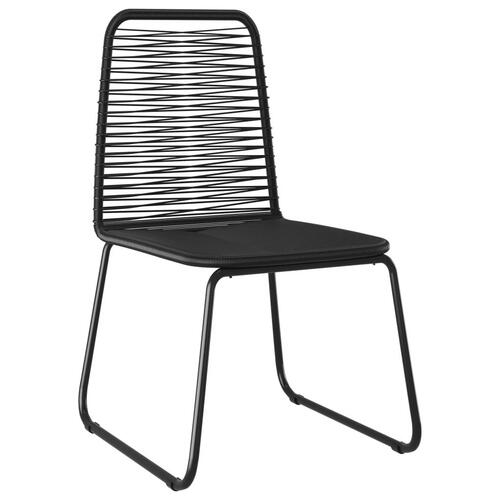 Havestole 6 stk. polyrattan sort