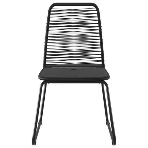 Havestole 6 stk. polyrattan sort