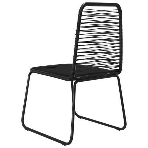 Havestole 6 stk. polyrattan sort